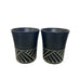 Vintage Toki Japan Art  Pottery Mug -Set of 2