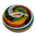 Vintage Swirl Striped Glass Art Orb Paperweight