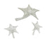 Vintage Clear Glass Lily Flower Short Stem- Set of 3