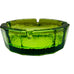 Vintage Green Art Glass Heavy Pebbled Ashtray