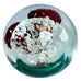 Vintage Hand Blown Floral Art Glass Paperweight