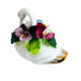 Vintage Lovely Royal Adderley Floral Design Swan Figurine