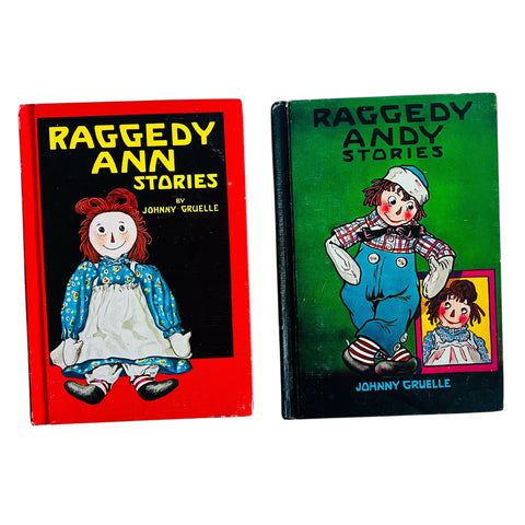 Raggedy Ann Stories 1960 & Raggedy Andy Stories 1961 Johnny Gruelle Books