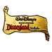 Walt Disney's Magic Kingdom Disneyland U.S.A. California Gold Scroll Limited Edition Pin