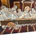 Vintage Mid Century Mother of Pearl Inlaid Jesus Last Supper Resin Plaque Wall