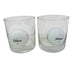 Titleist Clear William Murray Whiskey Glasses with Embedded White Golf Balls - Set of 2