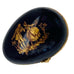 Vintage Limoges France Hand Painted Porcelain Cobalt Blue Hinged Egg Trinket Box