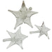 Vintage Clear Glass Lily Flower Short Stem- Set of 3