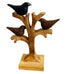 Handcrafted Wooden Tree with Birds