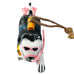 Vintage Carved Wood Scuba Diving Black White Cat Christmas Holiday Ornament