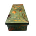 Vintage Hand-Painted Ocean Motif Wooden Lacquer Hinged Trinket Box
