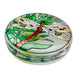 Stained Glass Dragonfly Round Paperweight