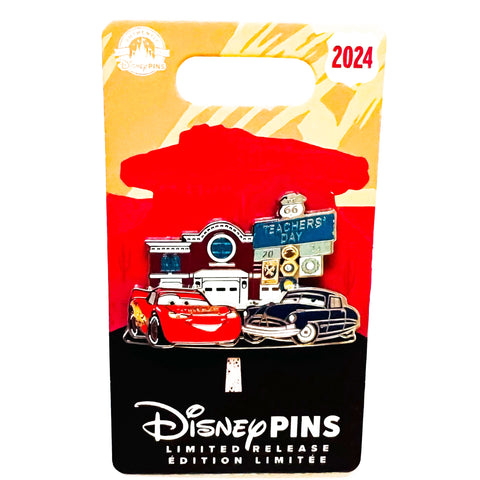 Disney Lightning McQueen and Doc Hudson Teacher's Day 2024 Cars Pin