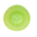Art Glass Hand Blown Yellow Green Swirl Speckled Bowl