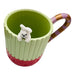 Starbucks Holiday Ceramic Bunny Mug w/ Candy Cane Handle