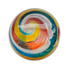 Vintage Swirl Striped Glass Art Orb Paperweight