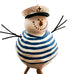 Snowman Sailor Dangling Legs Christmas Ornament