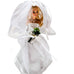 Hallmark Porcelain Barbie Mattel Blonde 2002 Bridal Doll Cake Topper-Ornament