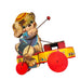 Vintage Fisher-Price Fido Zilo Pull-Along Dog Xylophone Toy