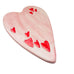 Vintage Zanolli Italy Hand Painted Ceramic Heart Trivet Hot Plate-