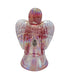 Vintage Fenton Pink Iridescent Art Glass Angel Figurine