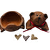 Vintage Sir Mud Clay Heart Trinket Bear