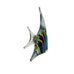 Art Glass Blue and Yellow Glass Fish Figurine