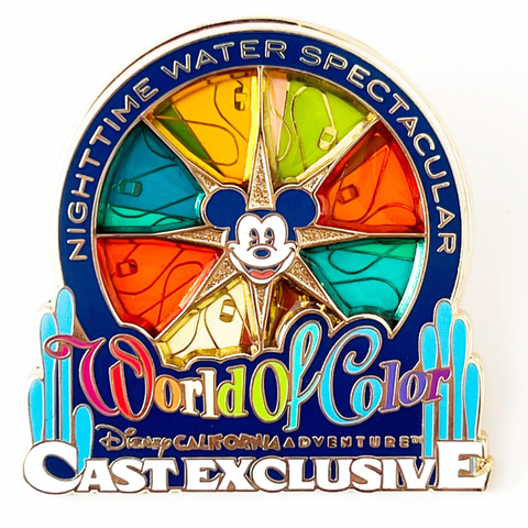 DCA Disney California Adventure Cast Exclusive World of Color Spinner Pin