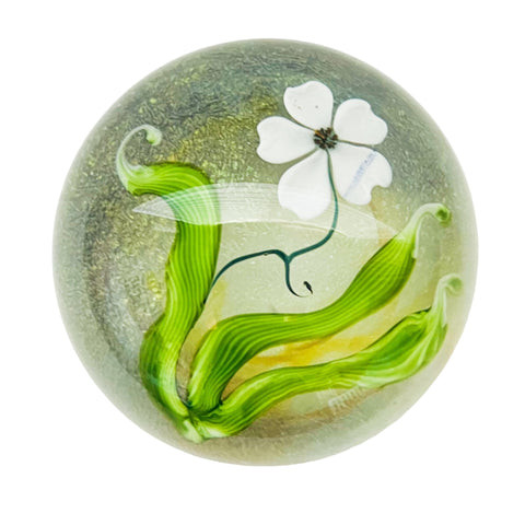 Vintage Lundberg Studios Art Glass Paperweight