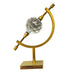 Vintage Glass Crystal Globe on Caliper Stand