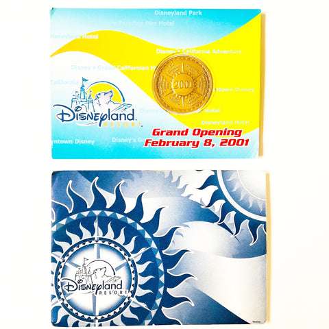 Disneyland Resort Grand Opening  2001 Cast Exclusive Coin Medallion