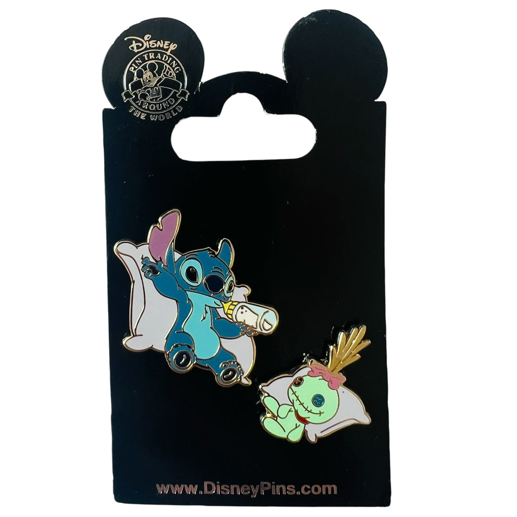 Disney WDW Stitch and Scrump on Pillows Lilo & Stitch Pin