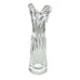 Vintage MCM Modern Clear Swung Art Glass Vase