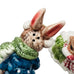 Vintage Enesco Ice Skating Rabbits Priscilla Hillman Bunny Salt & Pepper Set