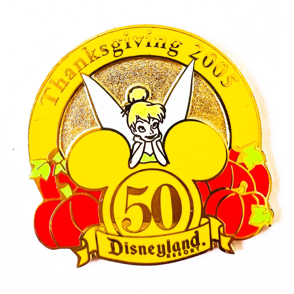 Disneyland Tinkerbell Cast Exclusive 50th Anniversary Thanksgiving Holiday Series Pin