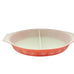 Vintage PYREX Pink Daisy Casserole Divided 1 1/2 Quart Oval Dish No Lid