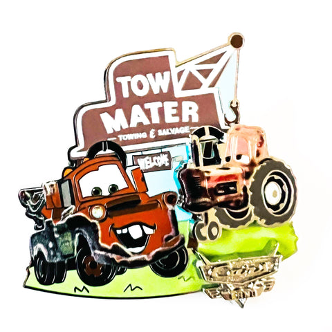 Disney Tow Mater Towing and Salvage Tractor Mater's Junkyard Jamboree Cars Land Pin