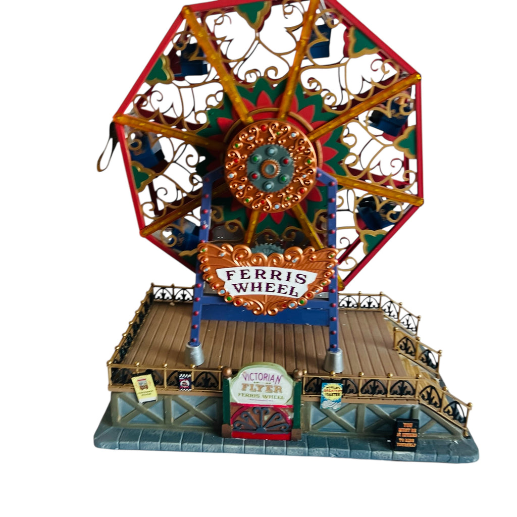 Lemax Victorian Flyer Ferris Wheel Village Carnival Ride