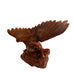 Vintage Hand-Carved Wooden Eagle Sculpture