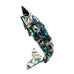 Los Castillo Mexican Silver Mosaic Abalone Shell Inlay Fish Bottle Opener