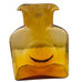 Vintage Blenko Amber Yellow Glass Double Spout Water Bottle Carafe Pitcher Vase