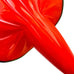 Vintage Jack The Pulpit Orange  Art Glass Vase