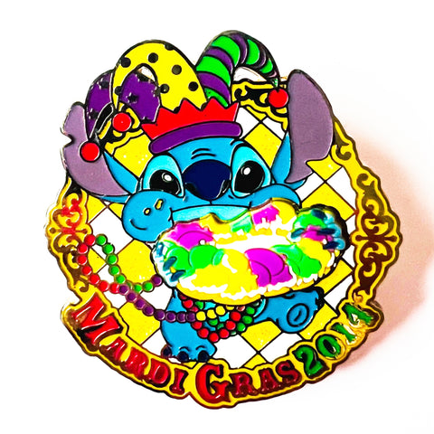 Disney Stitch Mardi Gras 2014 Limited Edition 2500 Pin