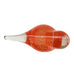 Vintage Orange Clear Bird Art Glass Figurine