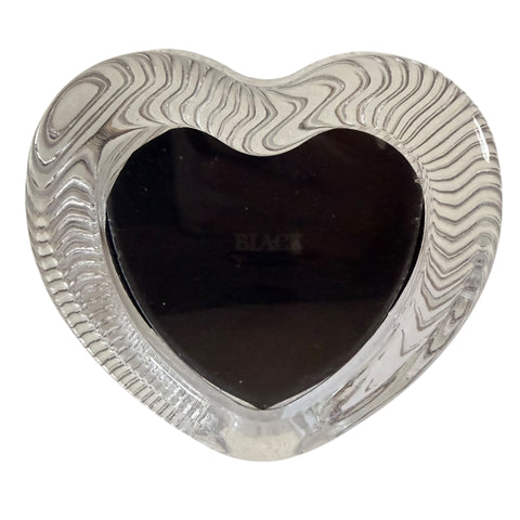 Mikasa Heart Shaped Glass Picture