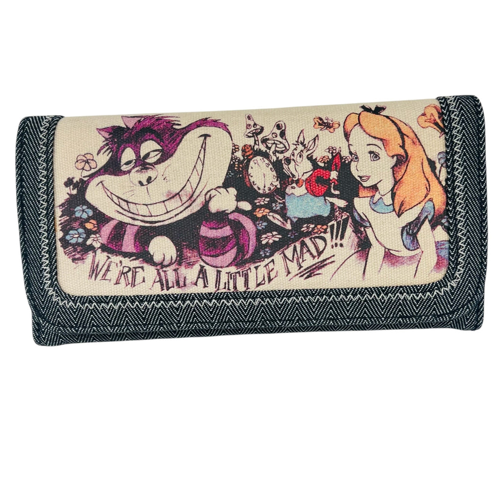 Disney Alice In Wonderland Cheshire Cat Flap Wallet