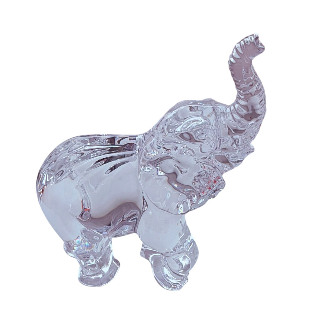 Waterford Crystal Elephant Figurine Sculpture Paperweight 7" Beautiful