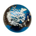 Vintage 1999 Lundberg Studios Art Glass World Signed Globe Paperweight