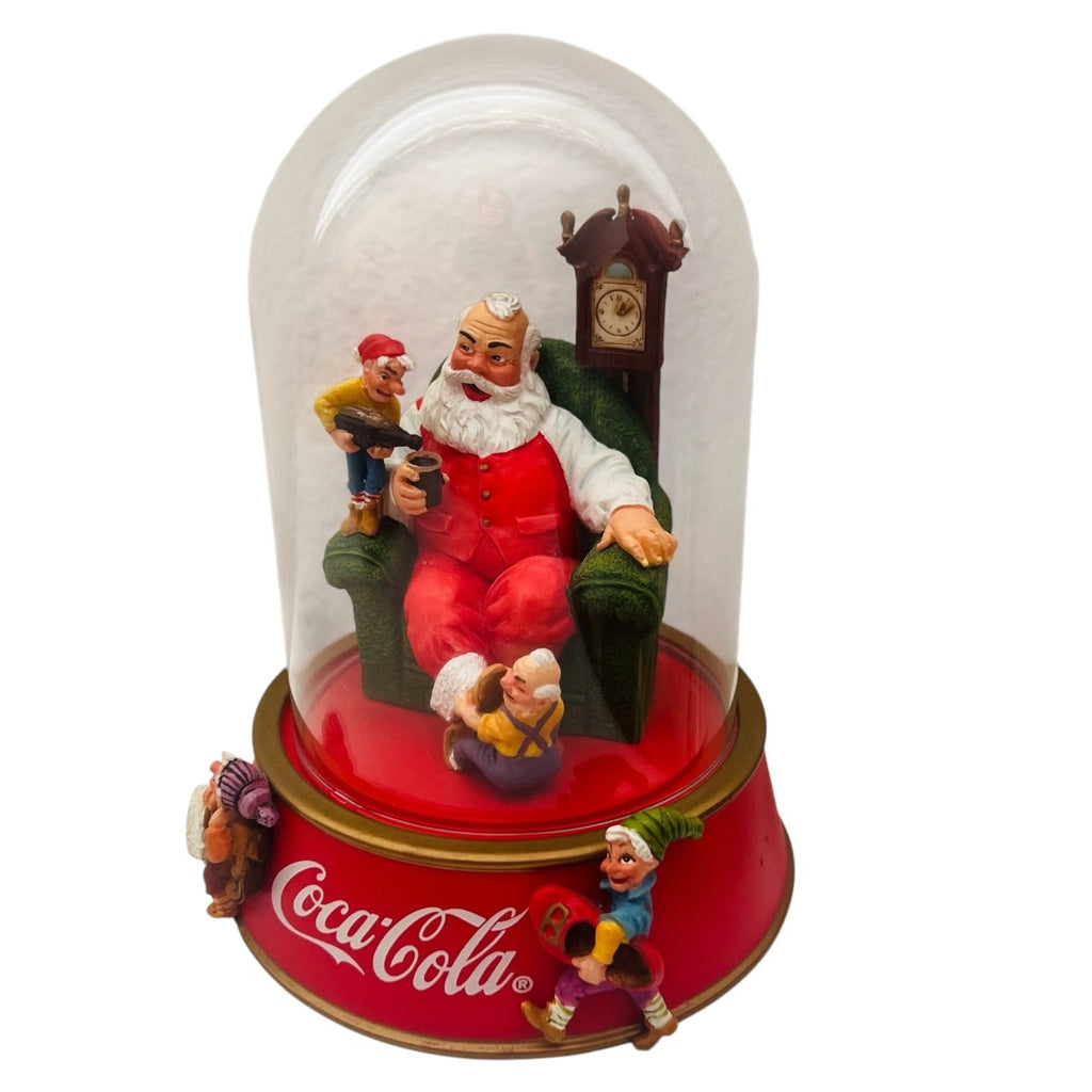 Coca Cola Company A Merry Christmas Calls for Coke Franklin Mint Santa Dome
