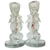 Vintage Waterford Crystal Seahorse Candlestick Holders